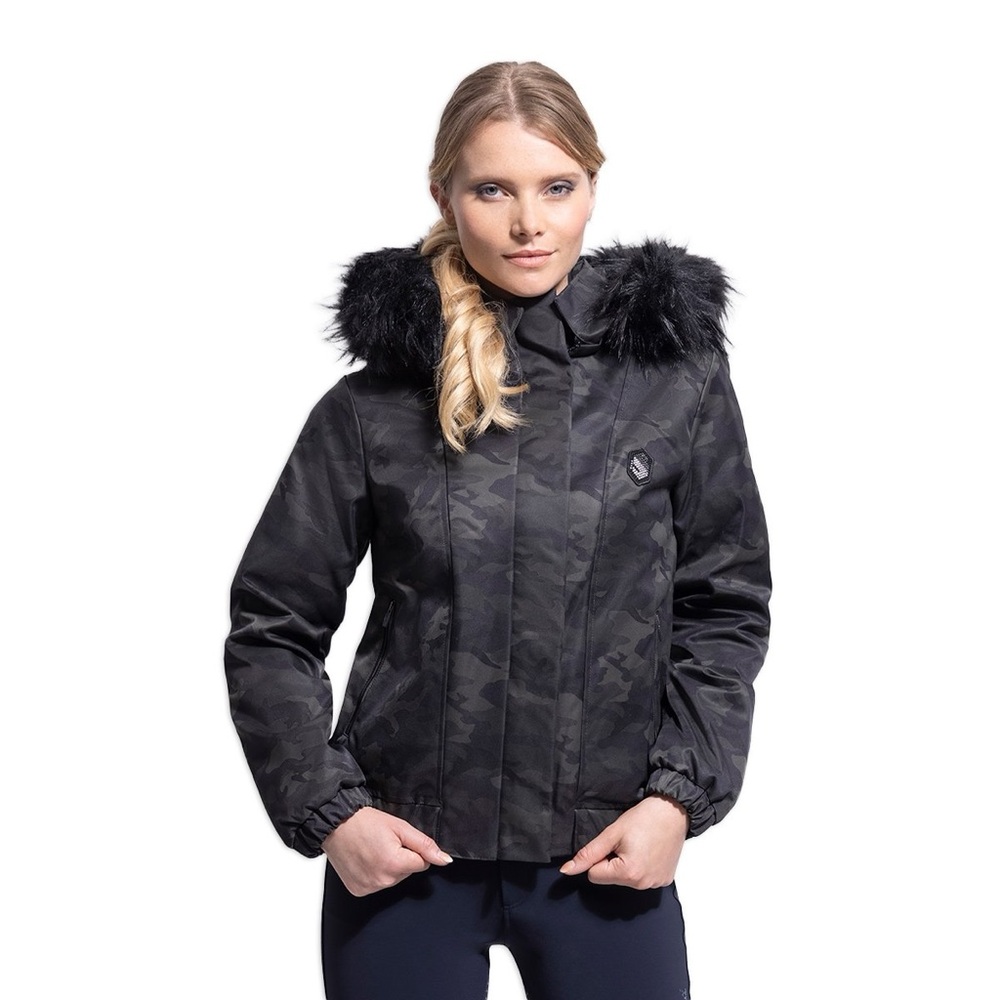 Samshield Swarovski Camo Bomber + removable hood / fur
